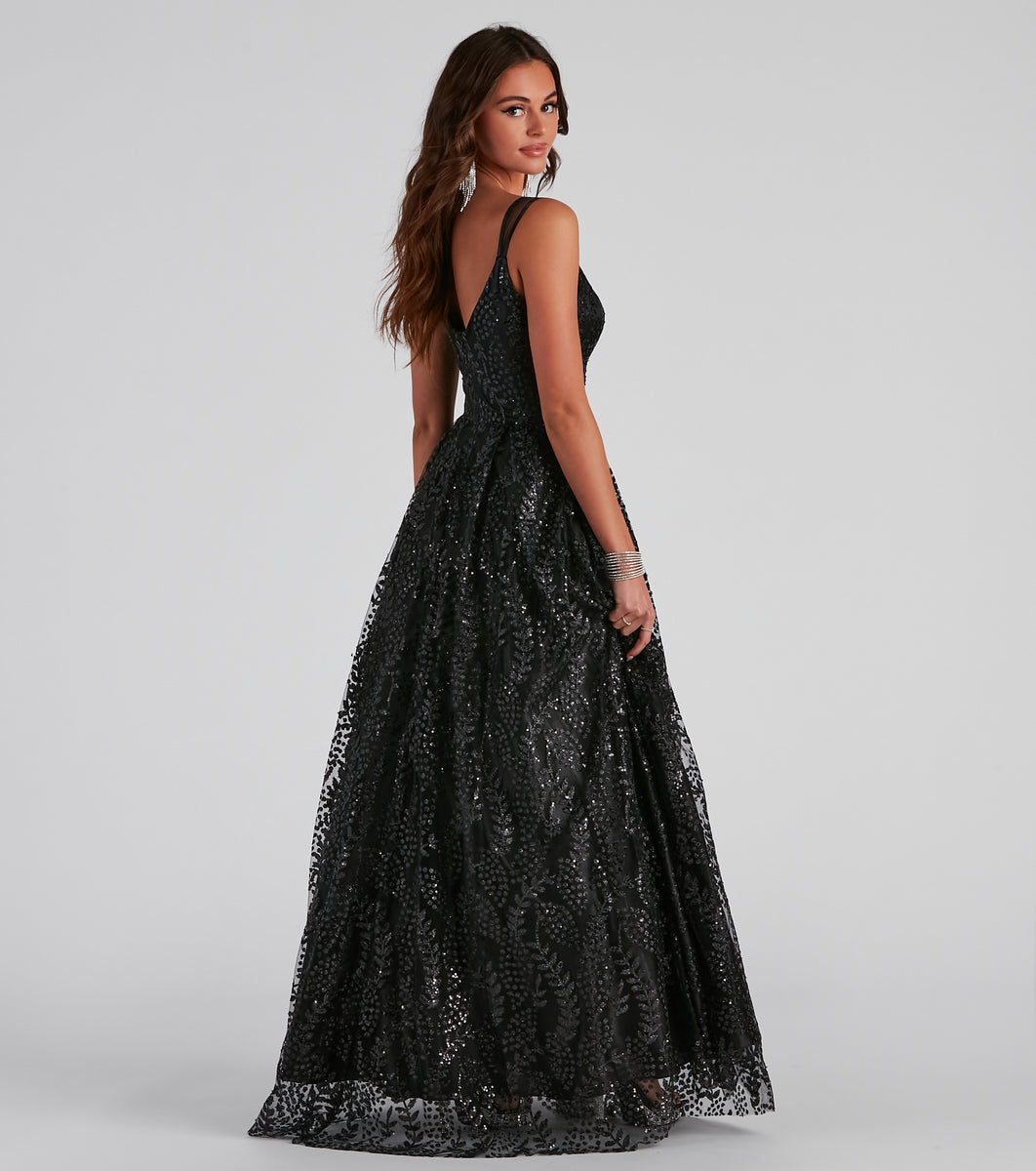 Sutton Sequin And Glitter Ball Gown