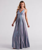 Delaney Iridescent Glitter Woven Ball Gown is a gorgeous pick as your 2023 prom dress or formal gown for wedding guest, spring bridesmaid, or army ball attire!