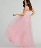 Roxanna Tulle Ruffle A-Line Ball Gown is the perfect prom dress pick with on-trend details to make the 2024 dance your most memorable event yet!