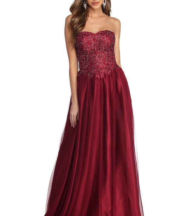 Annabelle Heat Stone Ball Gown & Windsor