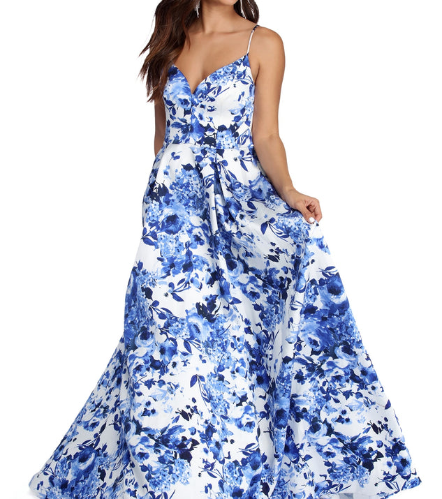 Amora Floral Ball Gown Dress & Windsor