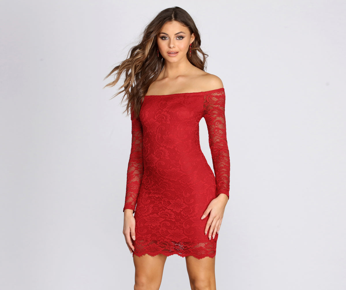 Sol Angeles Thermal Off-The-Shoulder Mini Dress
