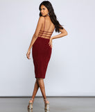 Stylish And Chic Slinky Knit Midi Dress helps create the best bachelorette party outfit or the bride's sultry bachelorette dress for a look that slays!