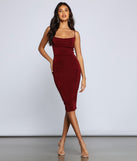 Stylish And Chic Slinky Knit Midi Dress helps create the best bachelorette party outfit or the bride's sultry bachelorette dress for a look that slays!