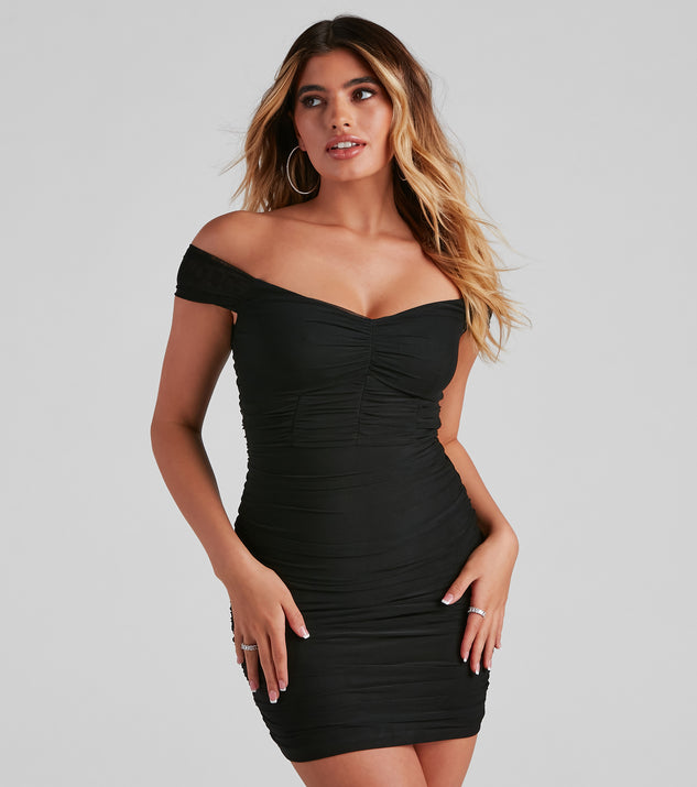 A Sultry Moment Mesh Mini Dress