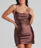 Keep It Sleek Satin Mini Dress