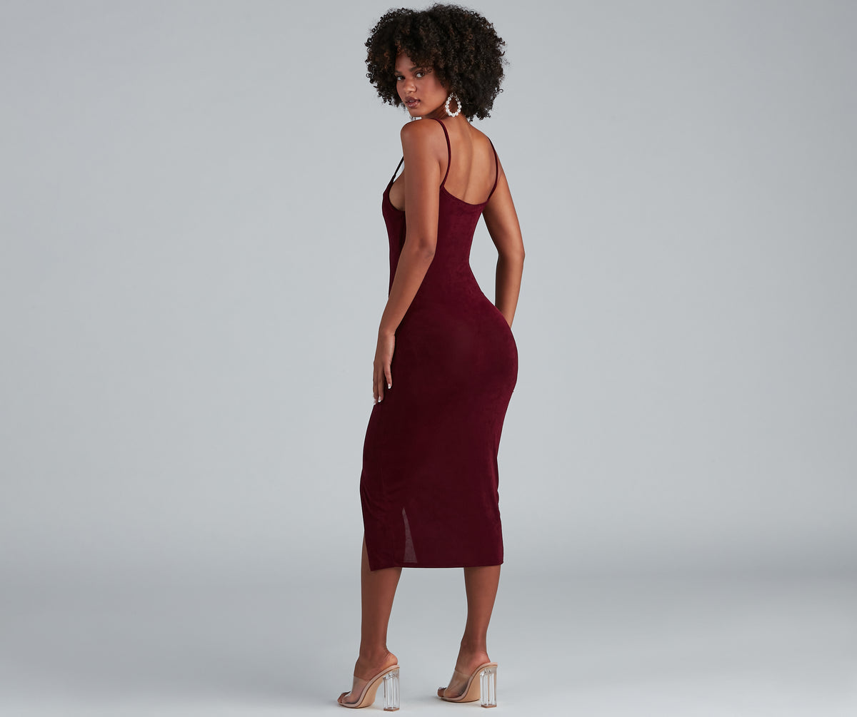 Nina Parker Trendy Plus Size Mesh Midi Dress, Created for Macy's - Macy's