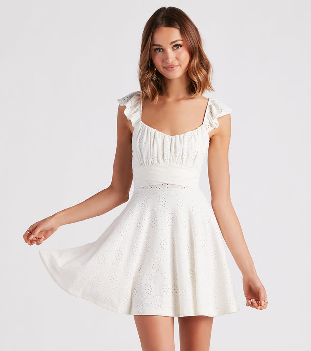 Made You Flirt Lace Skater Dress | Windsor