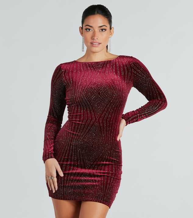 Velvet Blouson Sleeve Mini Waisted Dress, Finery London