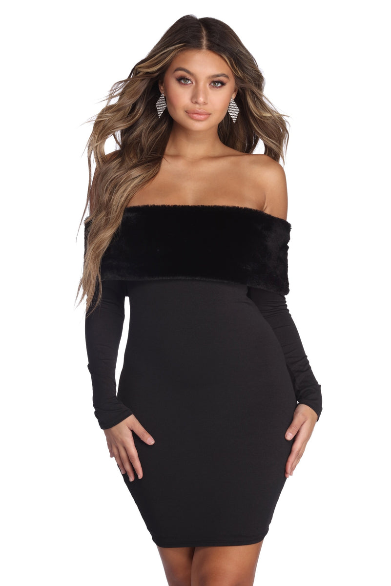 Faux-Ever Yours Mini Dress