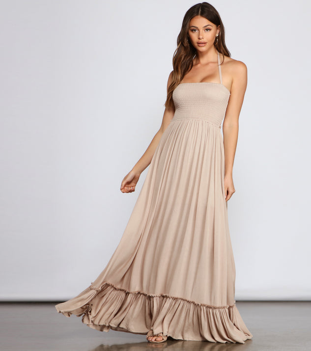 Go With The Flow Smocked Maxi Dress & Windsor