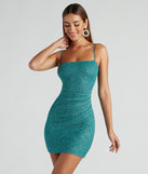 You’ll make a statement in Key To Sparkle Glitter Mini Dress as an NYE club dress, a tight dress for holiday parties, sexy clubwear, or a sultry bodycon dress for that fitted silhouette.