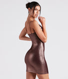 The Own The Spotlight Metallic Dress is a unique party dress to help you create a look for work parties, birthdays, anniversaries, or your next 2023 celebration!