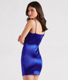 Party Babe Satin Pleat Mini Dress creates the perfect summer or fall wedding guest dress or cocktail attire with chic styles in the latest trends for 2024!