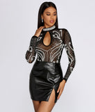 Pearls On Pearls Sheer Bodysuit is a trendy pick to create 2023 festival outfits, festival dresses, outfits for concerts or raves, and complete your best party outfits!