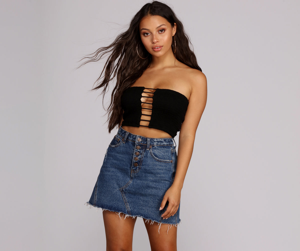 Ladder Strap Crop Top