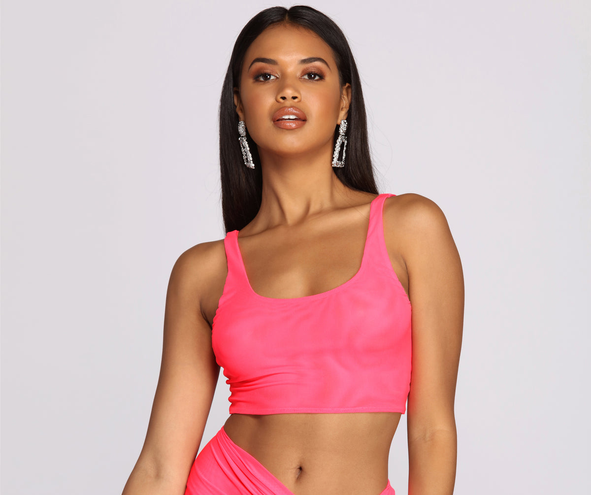 Mesh Moment Crop Top