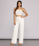 With fun and flirty details, X Marks Ribbed Crop Top shows off your unique style for a trendy outfit for the summer season!