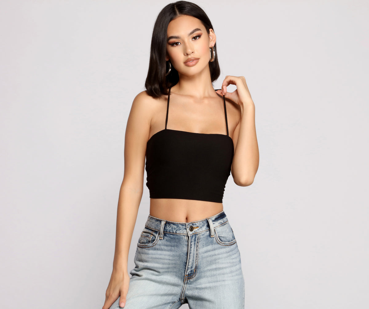 Step Up Crop Lace-Up Top & Windsor