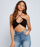 With fun and flirty details, Sultry Style Criss-Cross Halter Top shows off your unique style for a trendy outfit for the summer season!