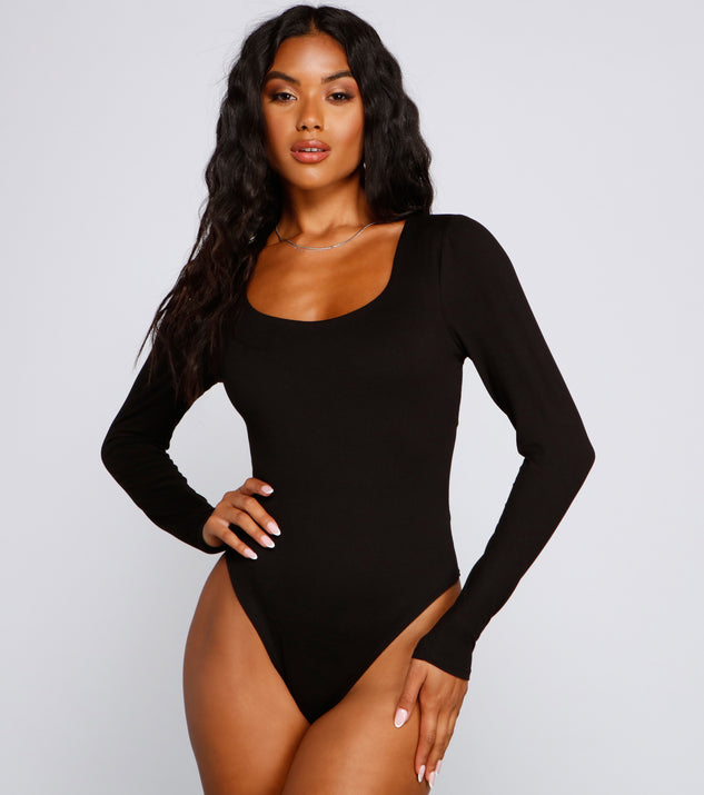 Halloween Long Sleeve Black Bodysuit for Women, Small, by Way To Celebrate  