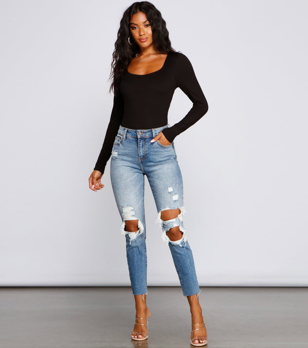 The FIX - Drip in this high-cut bodysuit & jeans for that