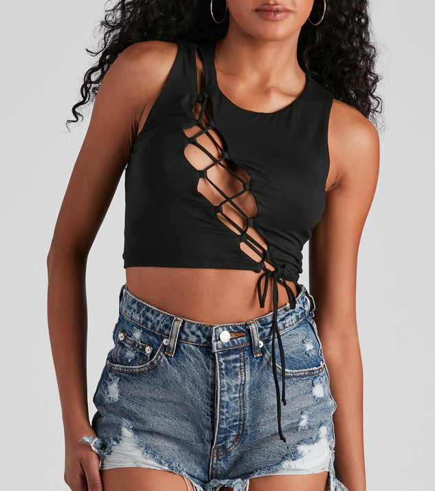 Essential Lace-Up Tank Top