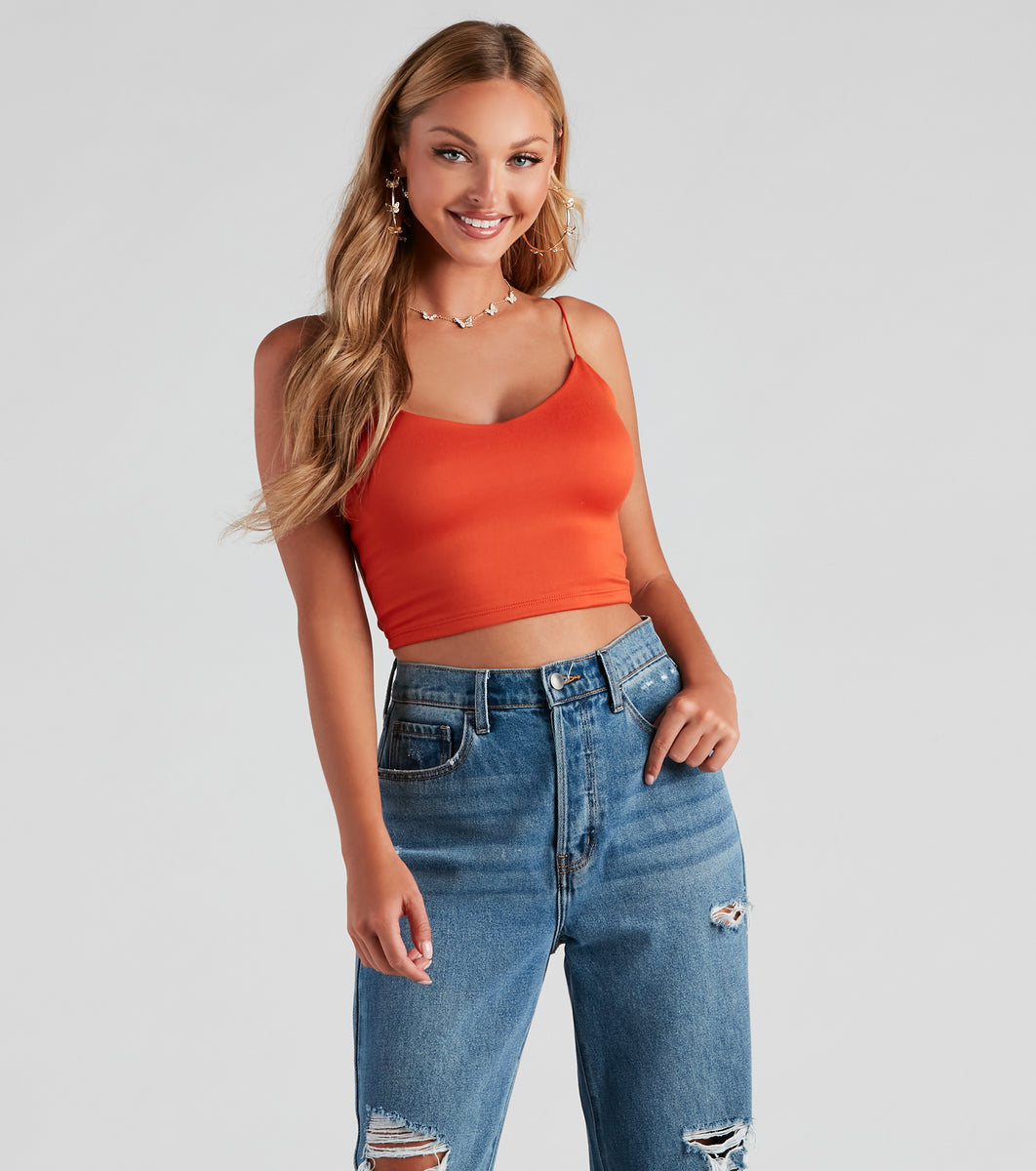 Aéropostale Seamless Ruched Cropped Tank
