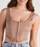 With fun and flirty details, Out West Faux Suede Bustier shows off your unique style for a trendy outfit for the summer season!