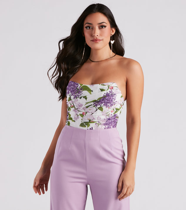 Pretty As Can Be Floral Bustier | Windsor