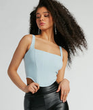 With fun and flirty details, the Flawless Energy Smooth Knit Corset Top shows off your unique style for a trendy outfit for summer!