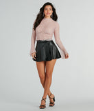 Your outfit will pop with the Flirty Mood Long Sleeve Sheer Lace Crop Top and with dazzling embellishments and elevated details this is the perfect going-out top to stand out at any event!