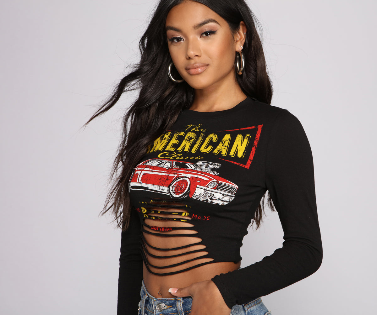 American Classic Graphic Crop Top