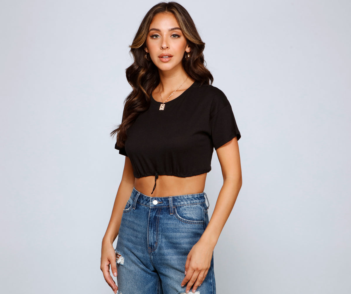 Cinched And Chic Crop Top