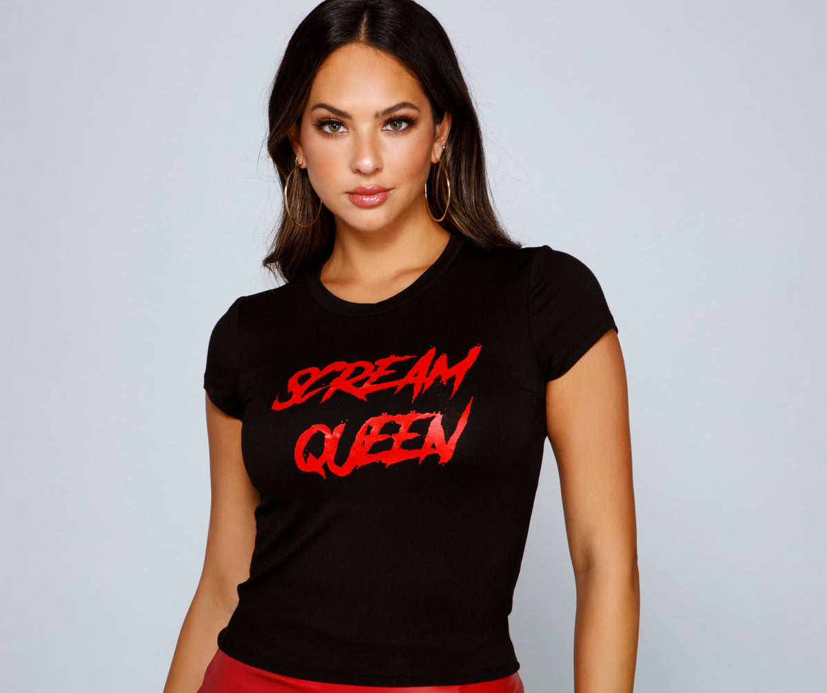 Scream Queen Halloween Graphic Tee