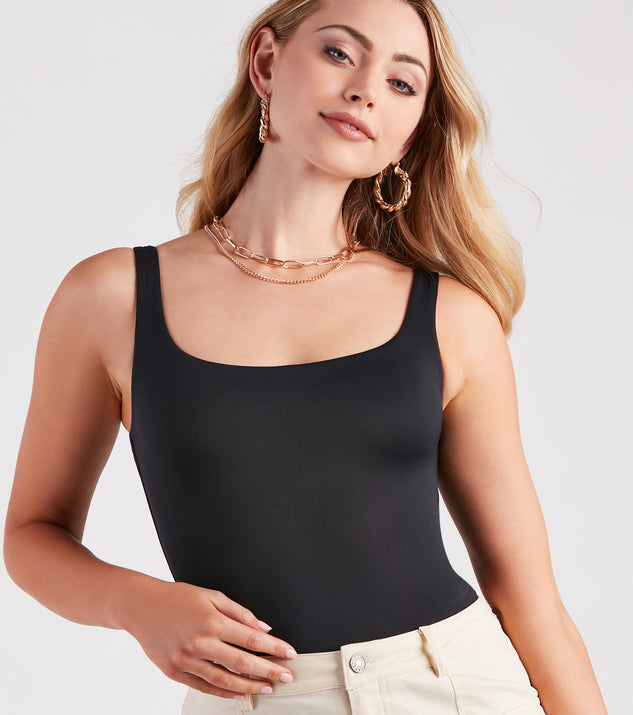 Less Is More Smooth Tank Bodysuit
