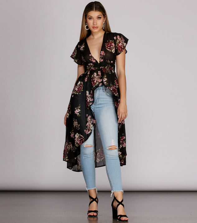 On The Lanai Floral Duster & Windsor