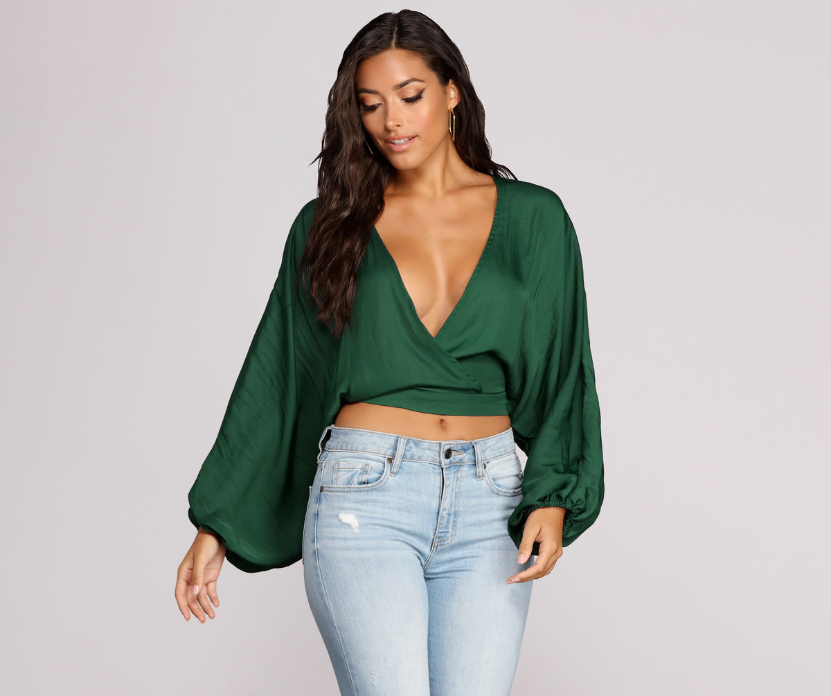 Perfect Plunge Dolman Sleeve Top
