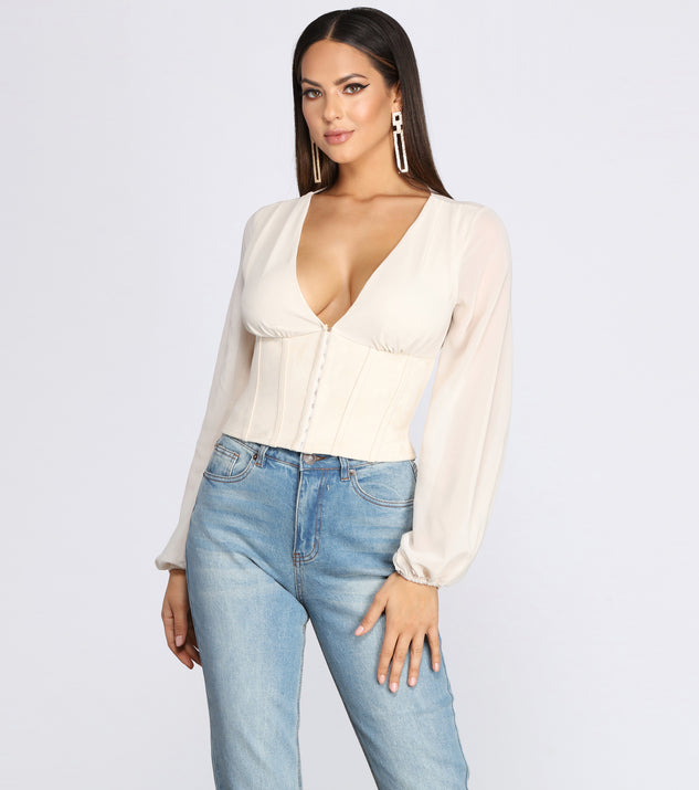 Bustiers, Corsets & Cinched Blouses for Women