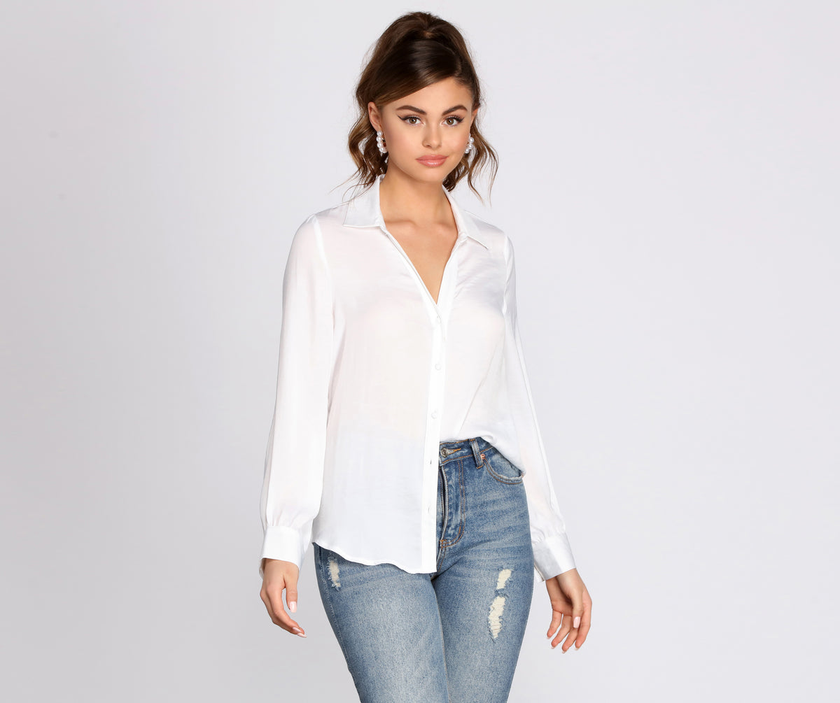 Classic Vibe Button Up Blouse