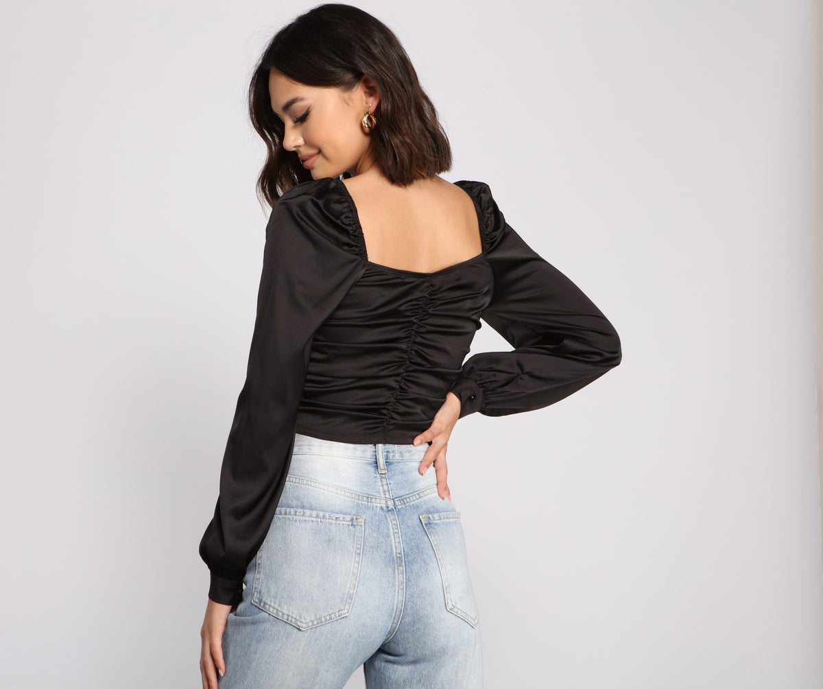 Sleek And Chic Vibes Crop Top
