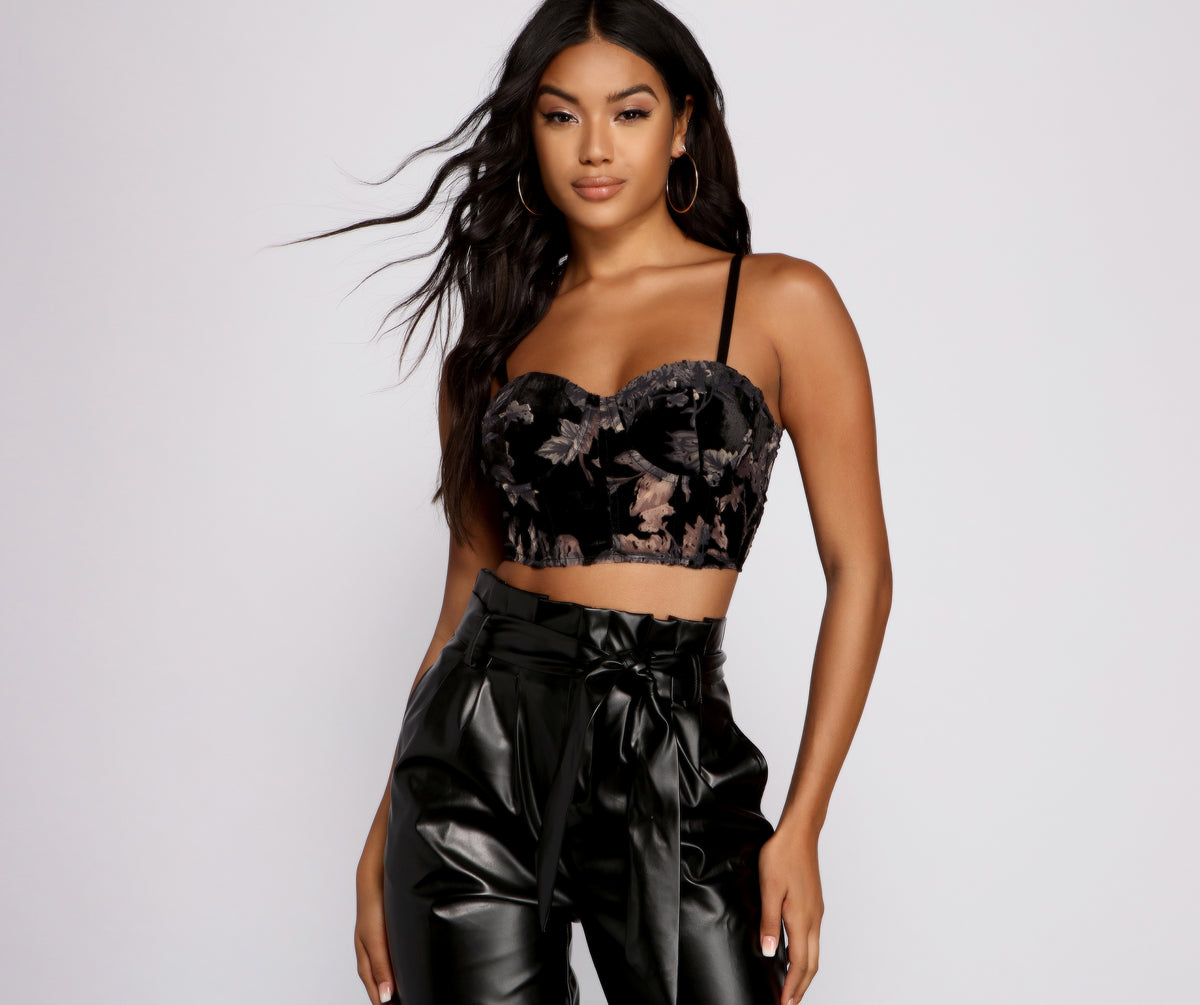 Stunning Allure Lace And Faux Leather Bodysuit