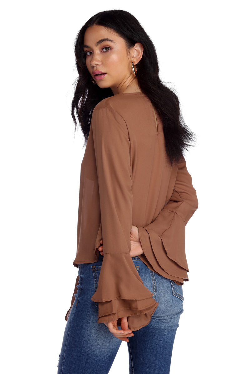 Flow With It Chiffon Top