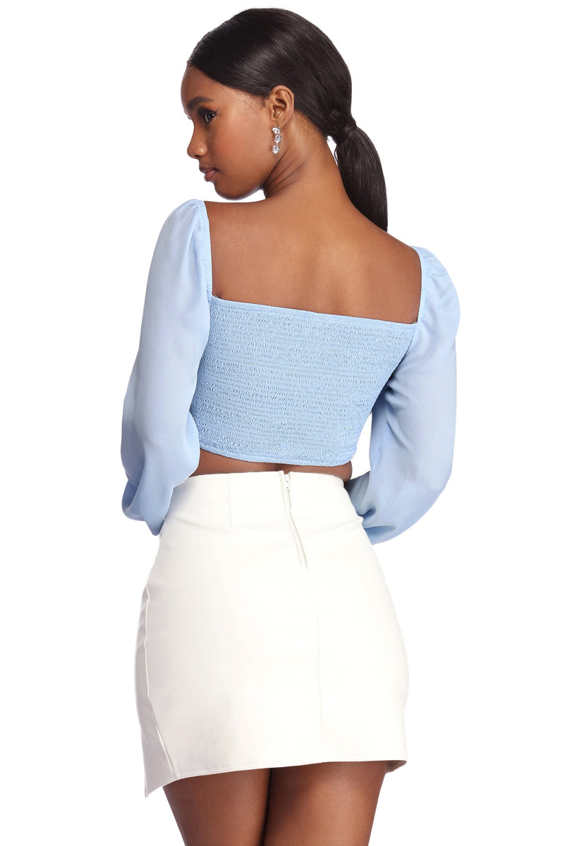 Sassy And Smocked Crop Top