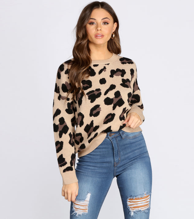 Stay Wild Leopard Print Sweater & Windsor
