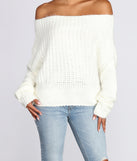 Knit Off Shoulder Sweater