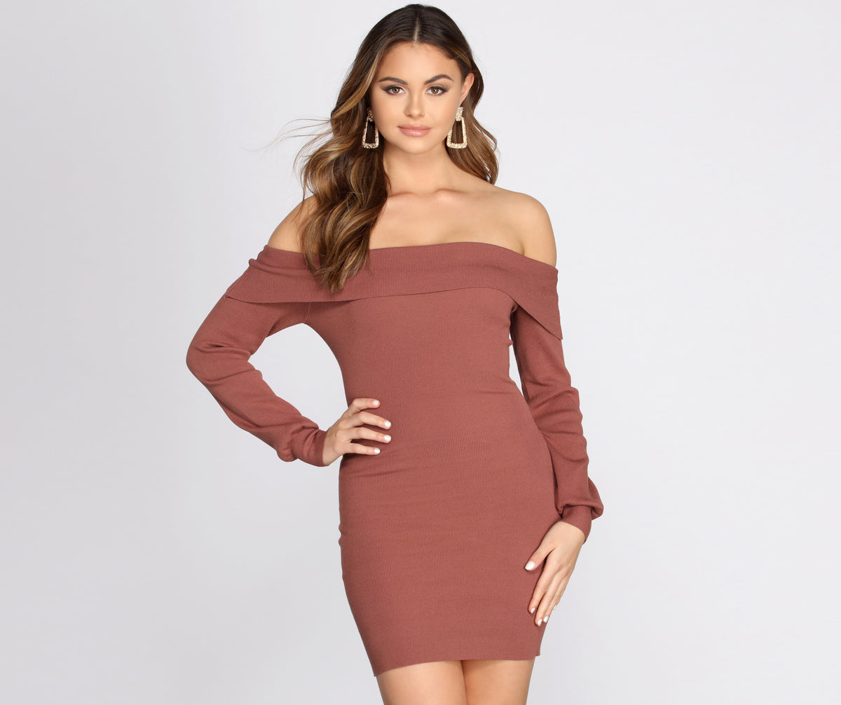 Estelle Pointelle Sweater Dress