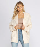 Layered Cutie Cable Knit Cardigan