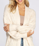 Layered Cutie Cable Knit Cardigan