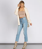 Layered Cutie Cable Knit Cardigan